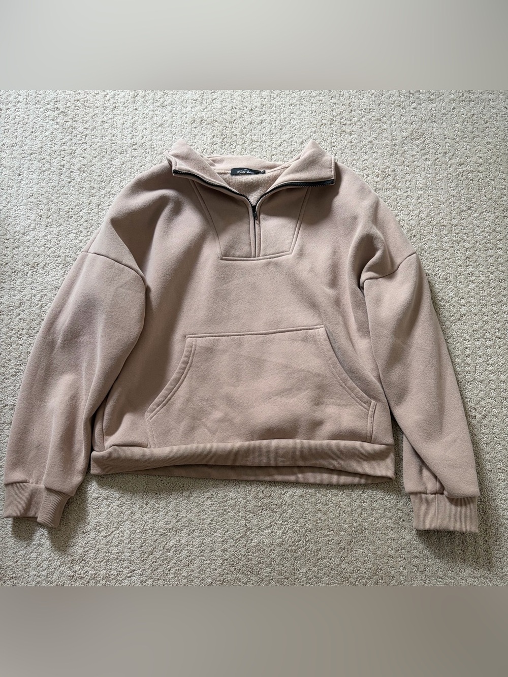 Half-Zip Fleece Pullover Sweater
